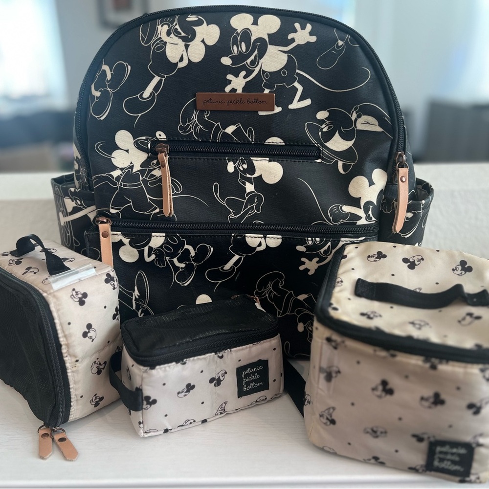 Reserved for Camryn - Petunia Pickle Bottom backpack and accessories